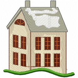 Buildings Embroidery Design 1 Buildings Embroidery Design 1
